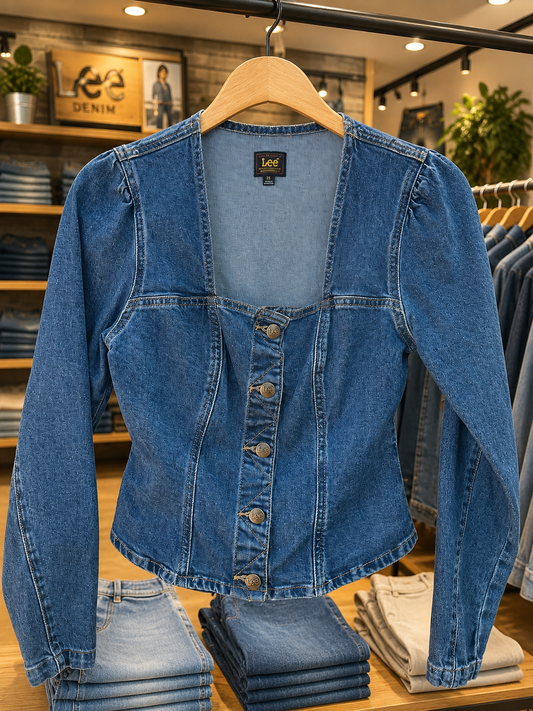 Lee Denim Shirt -Floral Cat