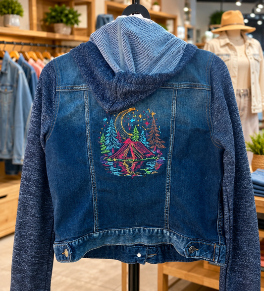 Mudd Denim Jacket - Colorful Camping