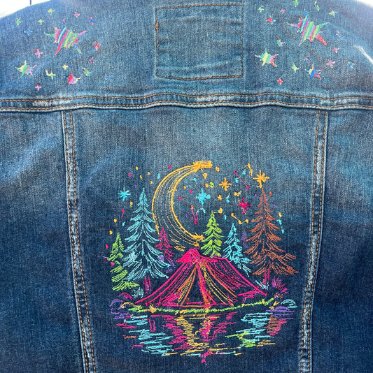 Mudd Denim Jacket - Colorful Camping