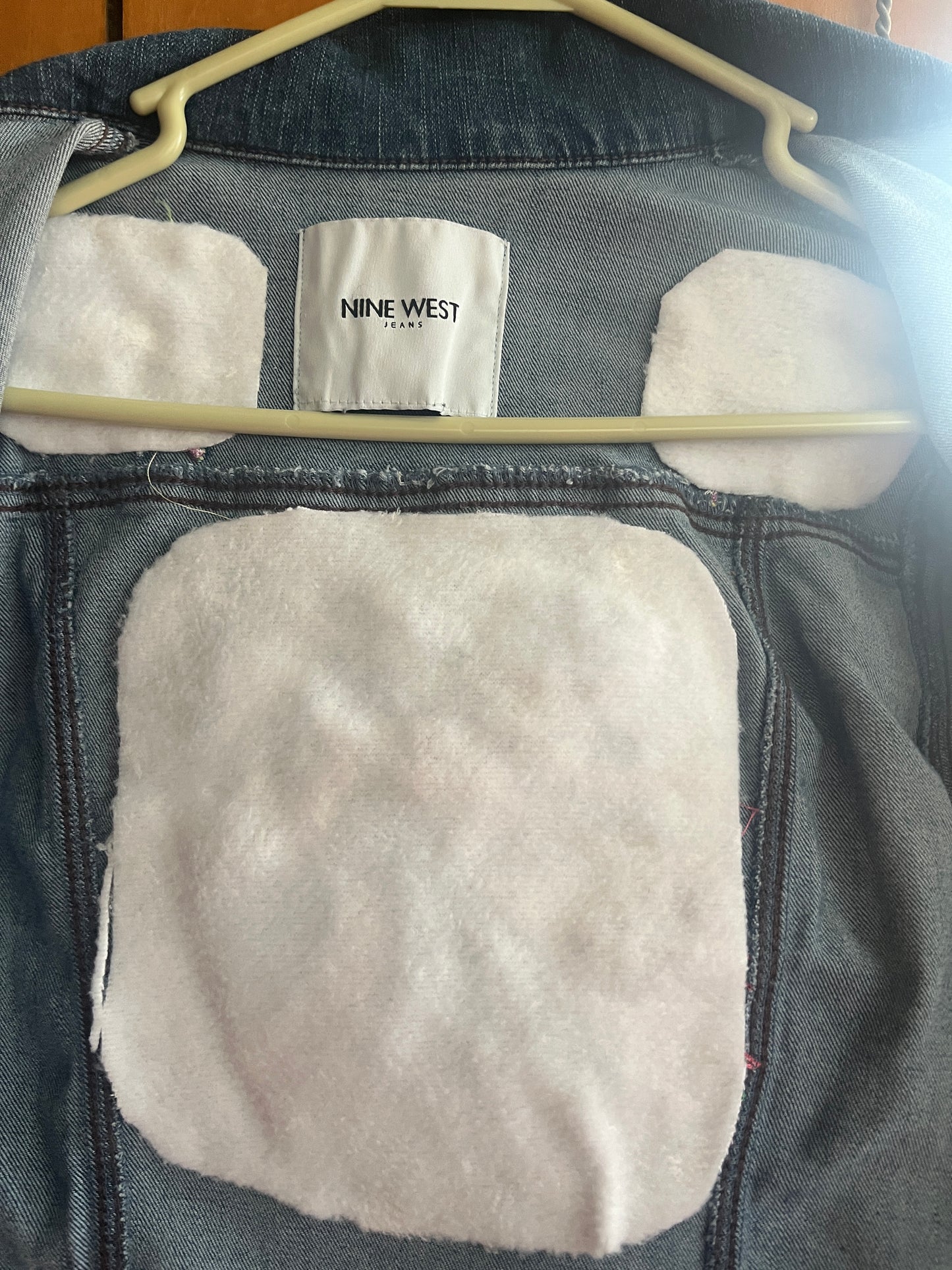 Nine West Denim Jacket with Woman/Horse Silouette