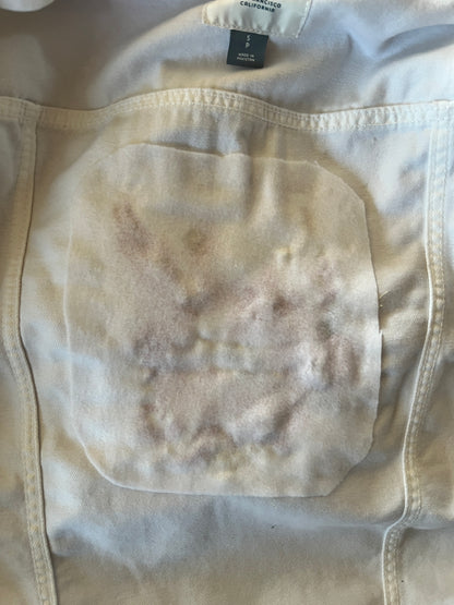 Old Navy White Denim Jacket with Phoenix