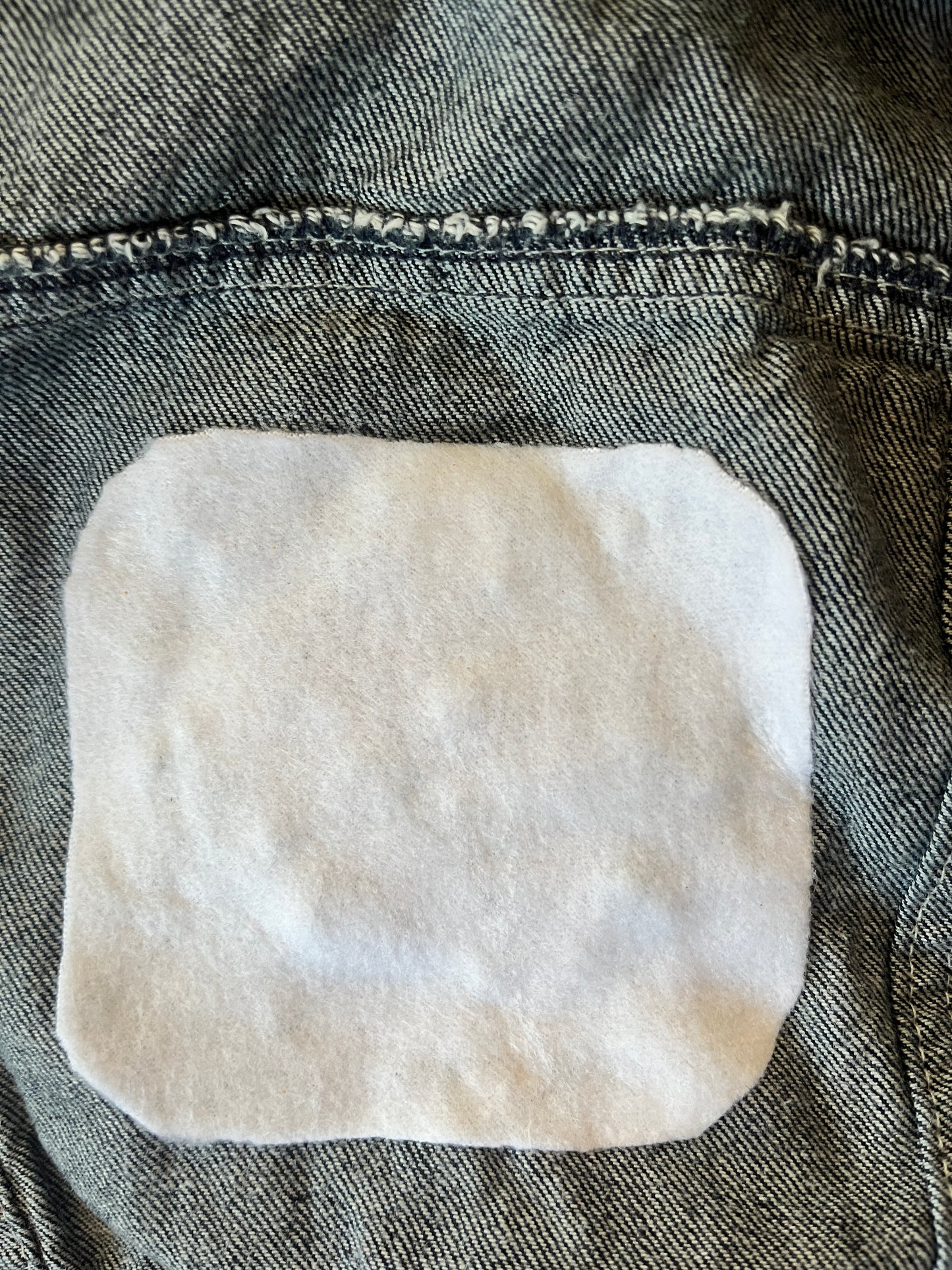 Calvin Klein Hooded Denim Jacket - Embroidered Kitten