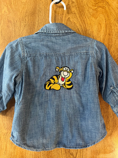Baby Gap Denim Shirt with Tigger