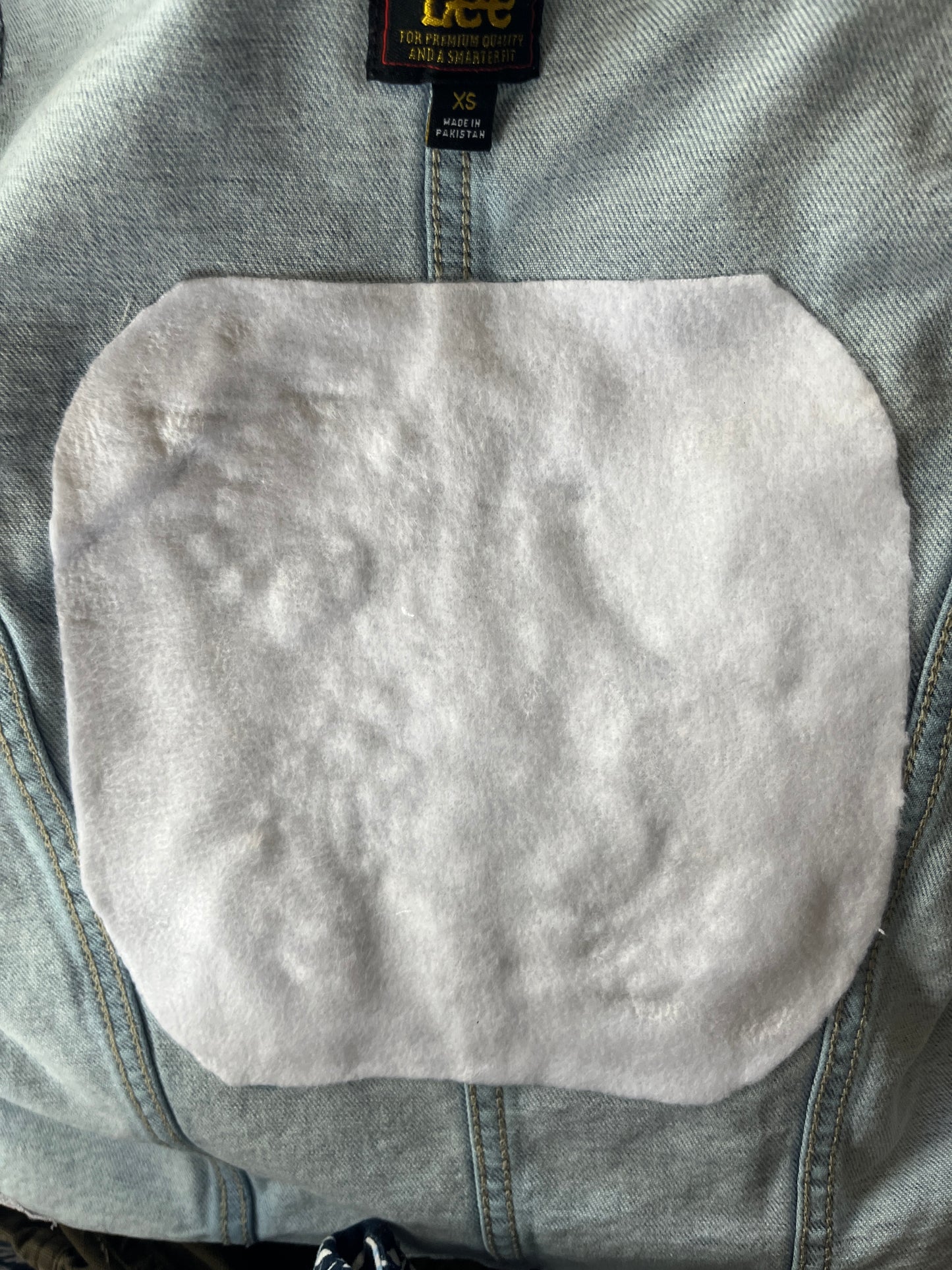 Lee Denim Vest with White Dragon