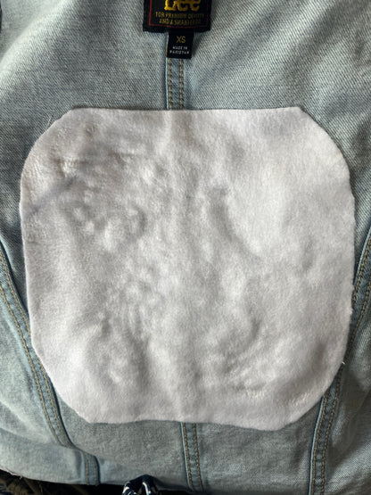Lee Denim Vest with White Dragon